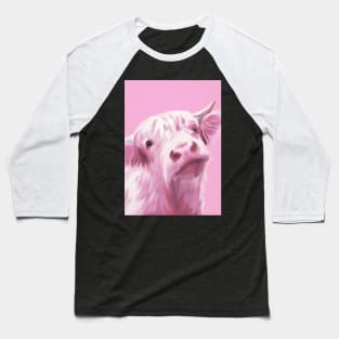 Pink Cow Baseball T-Shirt